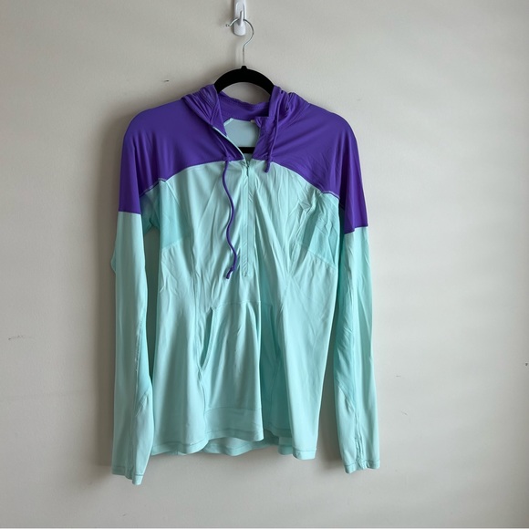 Lululemon Athletica Purple and Light Blue Hoodie - Picture 3 of 13